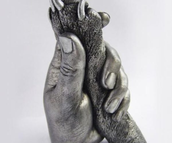 Dog-Paw-and-Hand-Casting-Pewter